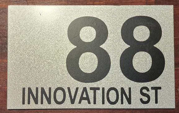 Personalised House Address Plaque -  200 x 100 mm