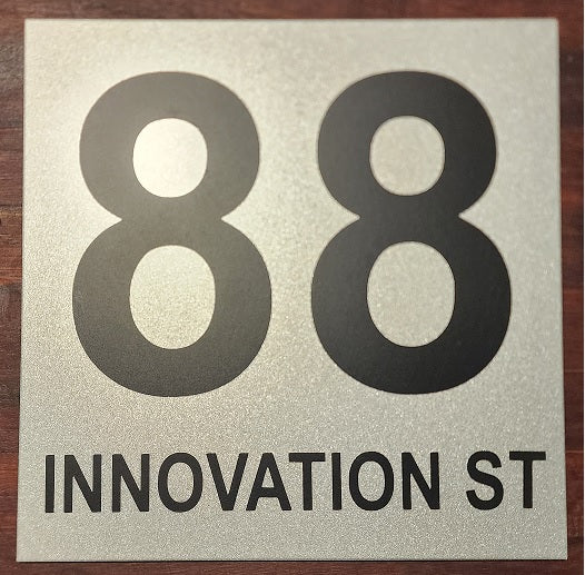 Personalised House Address Plaque -  200 x 200 mm